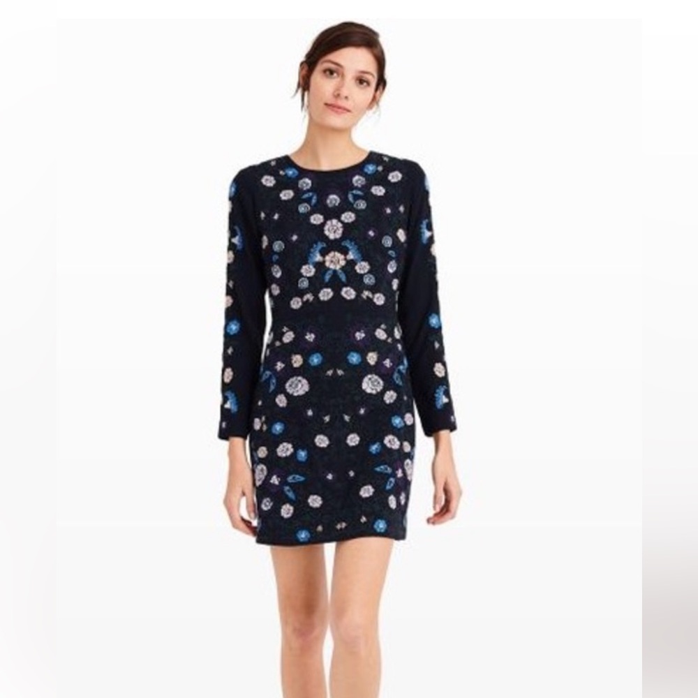 Club Monaco long sleeve floral mini dress - WORN ONCE